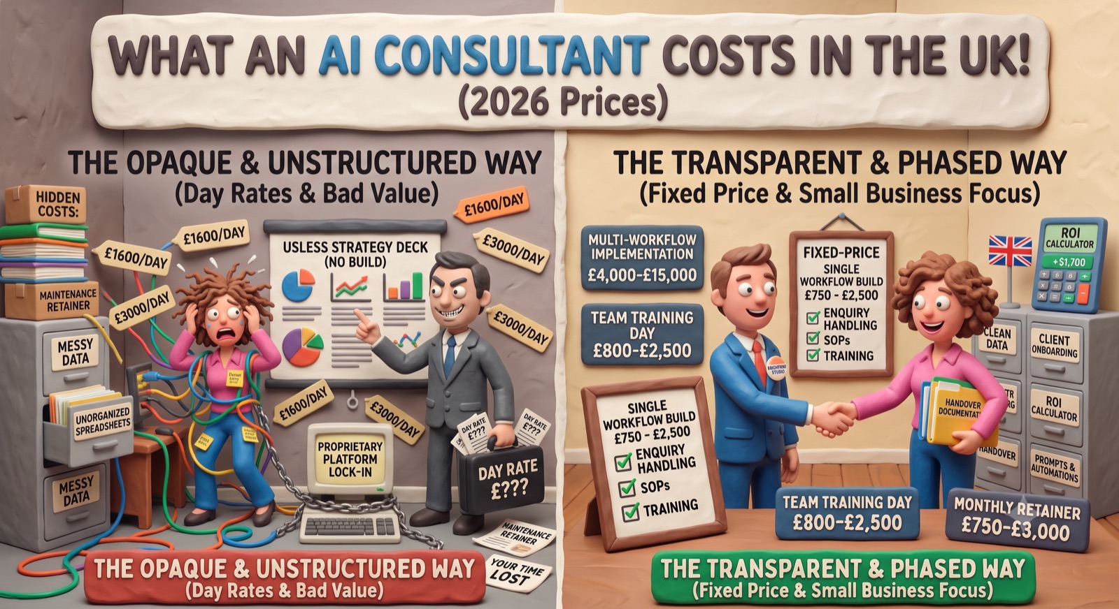 What an AI Consultant Costs in the UK (2026 Prices)