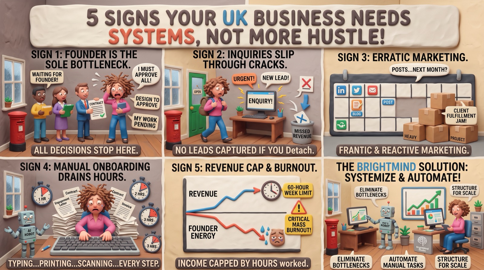 5 Signs Your Business Needs Systems, Not More Hustle